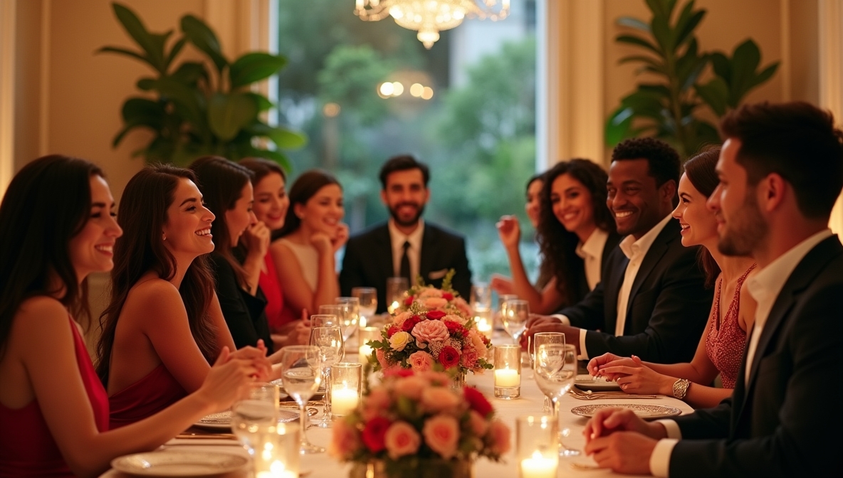 Elegant intimate party celebration